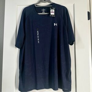 Under Armour Men's Navy Velocity Jacquard Short Sleeve Tee NWT